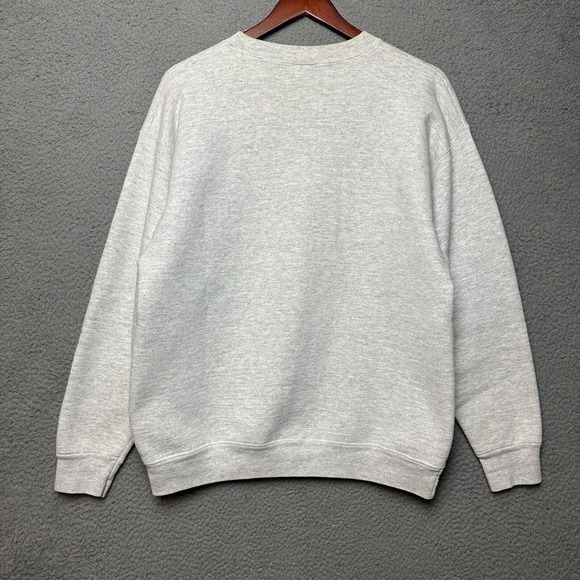 VTG Ashbury Seminary Sweater Adult Large Gray Pullover 90s Crewneck Collegiate - Picture 9 of 10